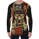 Japanese Ghost Samurai Print Men's Long Sleeve T-Shirt