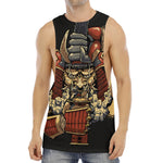 Japanese Ghost Samurai Print Men's Muscle Tank Top
