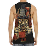 Japanese Ghost Samurai Print Men's Muscle Tank Top