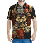 Japanese Ghost Samurai Print Men's Polo Shirt
