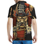 Japanese Ghost Samurai Print Men's Polo Shirt