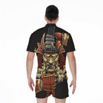 Japanese Ghost Samurai Print Men's Rompers