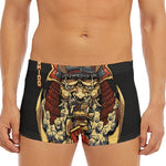 Japanese Ghost Samurai Print Men's Short Boxer Briefs