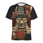Japanese Ghost Samurai Print Men's Sports T-Shirt