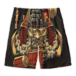 Japanese Ghost Samurai Print Men's Swim Trunks