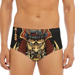 Japanese Ghost Samurai Print Men's Triangle Swim Briefs