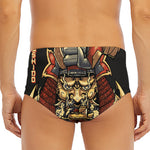 Japanese Ghost Samurai Print Men's Triangle Swim Briefs