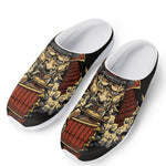 Japanese Ghost Samurai Print Mesh Casual Shoes
