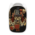 Japanese Ghost Samurai Print Mesh Laundry Hamper
