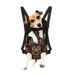 Japanese Ghost Samurai Print Pet Carrier Backpack