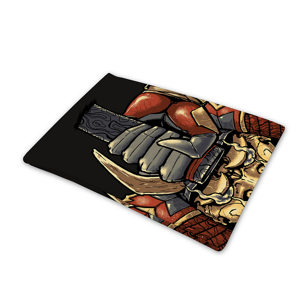 Japanese Ghost Samurai Print Pet Cooling Mat Cover