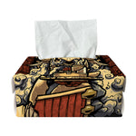 Japanese Ghost Samurai Print Rectangle Tissue Box Cover