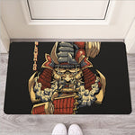 Japanese Ghost Samurai Print Rubber Doormat