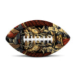 Japanese Ghost Samurai Print Rugby Ball