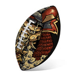 Japanese Ghost Samurai Print Rugby Ball