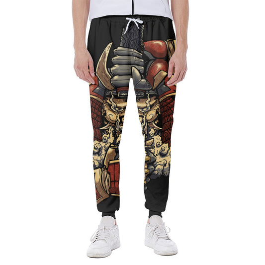 Japanese Ghost Samurai Print Scuba Joggers