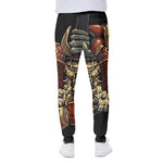 Japanese Ghost Samurai Print Scuba Joggers