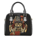 Japanese Ghost Samurai Print Shoulder Handbag