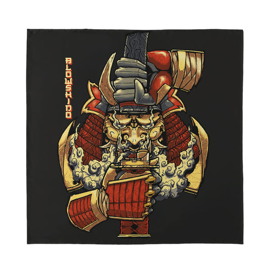 Japanese Ghost Samurai Print Silk Bandana