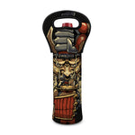 Japanese Ghost Samurai Print Single Neoprene Wine Tote