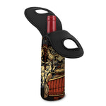 Japanese Ghost Samurai Print Single Neoprene Wine Tote