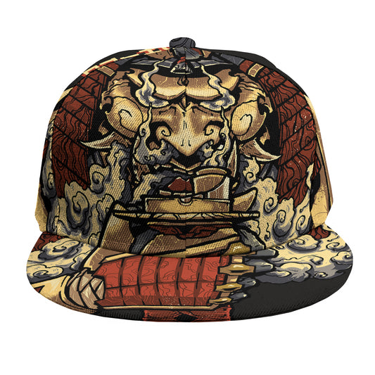 Japanese Ghost Samurai Print Snapback Cap