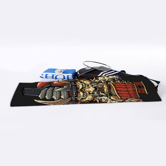 Japanese Ghost Samurai Print Sports Towel