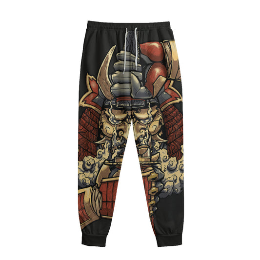 Japanese Ghost Samurai Print Sweatpants