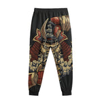 Japanese Ghost Samurai Print Sweatpants