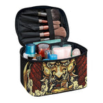 Japanese Ghost Samurai Print Travel Makeup Bag