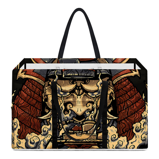 Japanese Ghost Samurai Print Utility Tote Bag