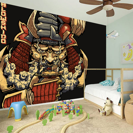 Japanese Ghost Samurai Print Wall Sticker