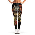 Japanese Ghost Samurai Print Women's Leggings