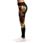 Japanese Ghost Samurai Print Women's Leggings