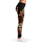 Japanese Ghost Samurai Print Women's Leggings