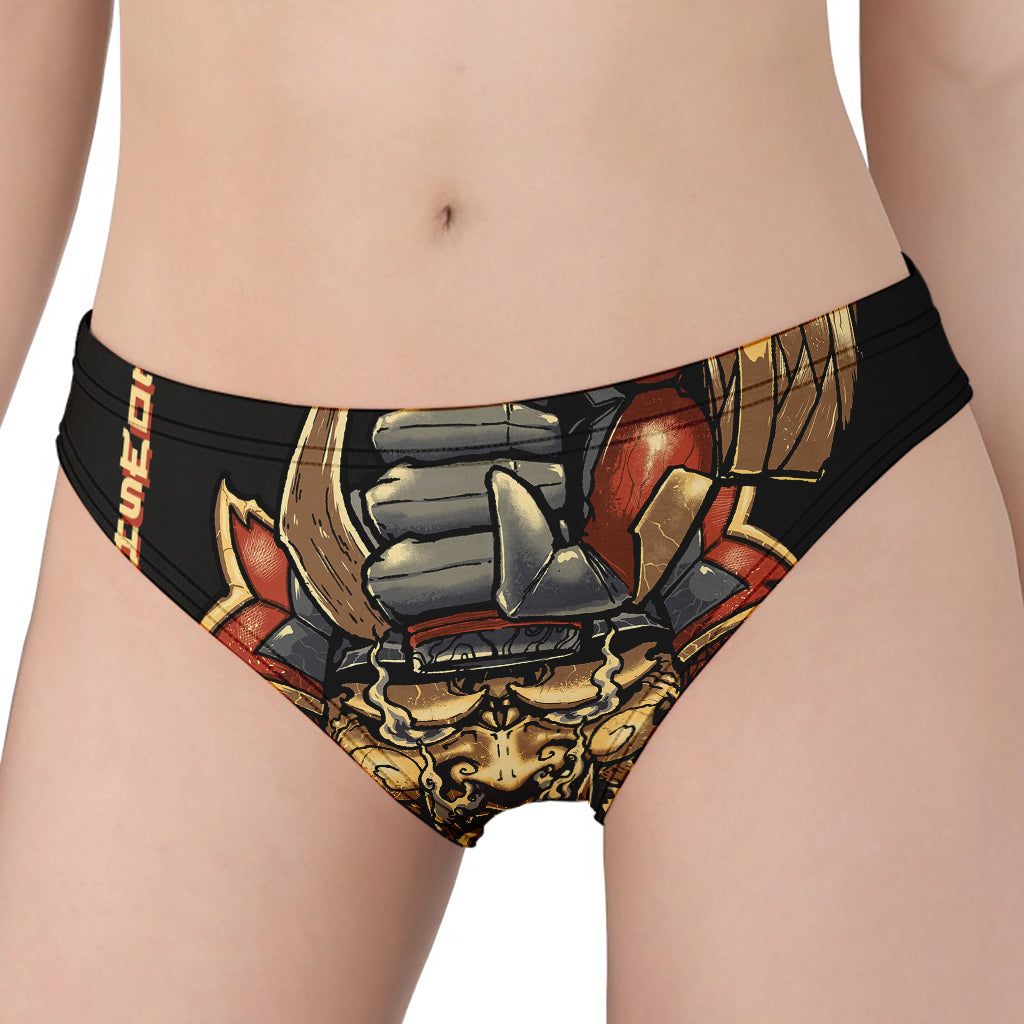 Japanese Ghost Samurai Print Women's Panties