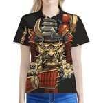 Japanese Ghost Samurai Print Women's Polo Shirt