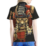 Japanese Ghost Samurai Print Women's Polo Shirt