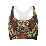Japanese Ghost Samurai Print Women's Sports Bra