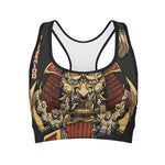 Japanese Ghost Samurai Print Women's Sports Bra