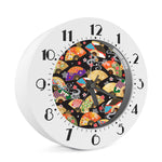 Japanese Hand Fan Pattern Print Alarm Clock