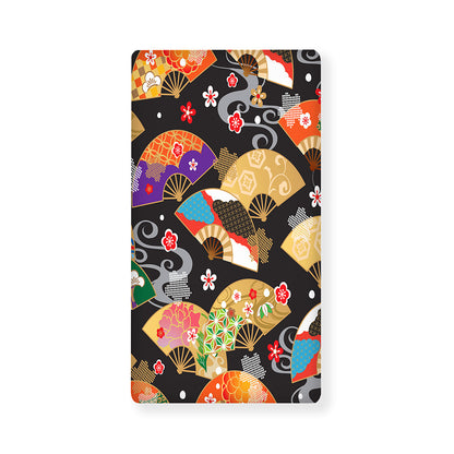 Japanese Hand Fan Pattern Print Baby Crib Sheet