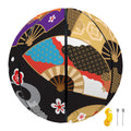 Japanese Hand Fan Pattern Print Basketball