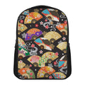 Japanese Hand Fan Pattern Print Casual Backpack