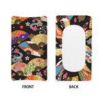 Japanese Hand Fan Pattern Print Changing Pad Cover