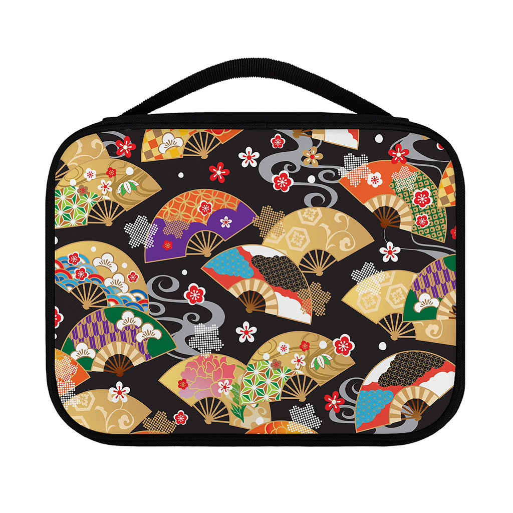 Japanese Hand Fan Pattern Print Classic Bible Case