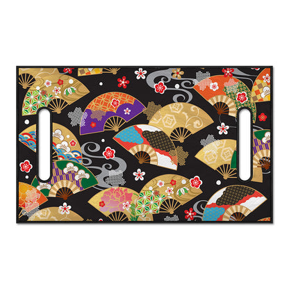 Japanese Hand Fan Pattern Print Golf Cart Seat Cover