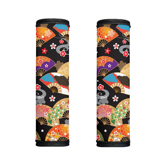 Japanese Hand Fan Pattern Print Handle Covers