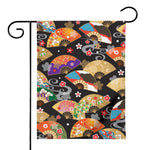 Japanese Hand Fan Pattern Print House Flag