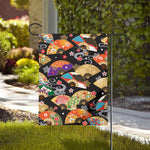 Japanese Hand Fan Pattern Print House Flag